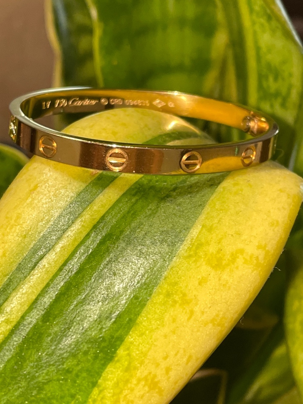 18k gold plated bracelet size 7.5